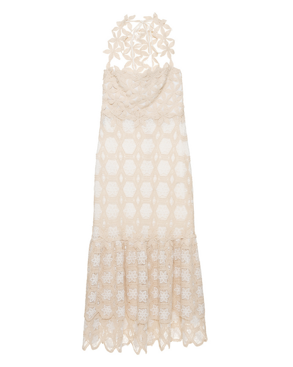 PatBo Natural Crochet Midi Dress by PatBo from Marina St Barth