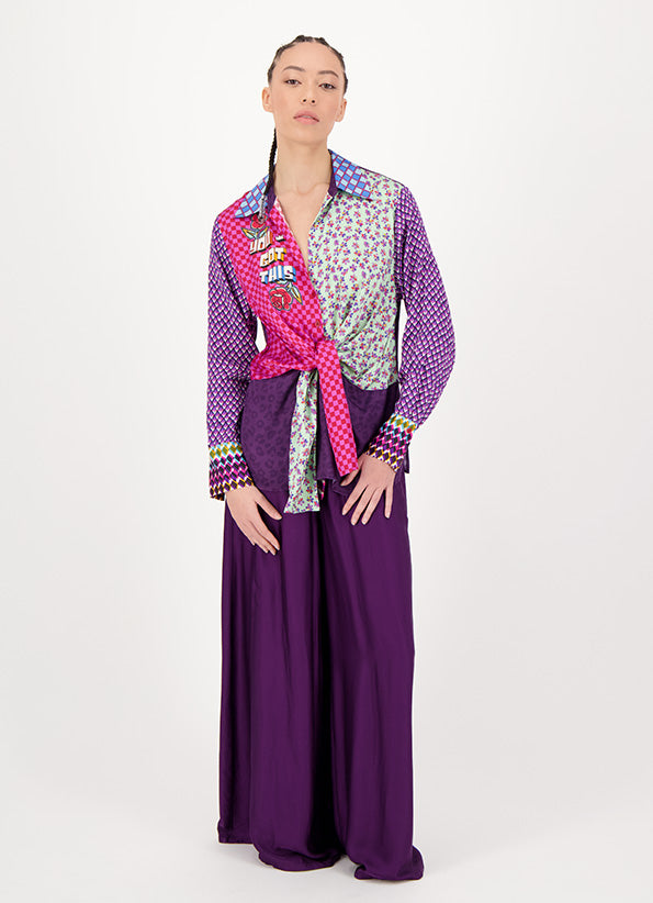 Me369 Reyna Twisted Love Tie Waist Shirt by Me 369 from Marina St Barth