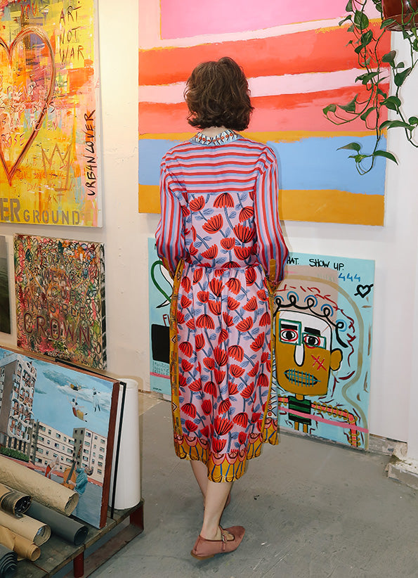 Me369 Layla Printed Midi Skirt by Me 369 from Marina St Barth