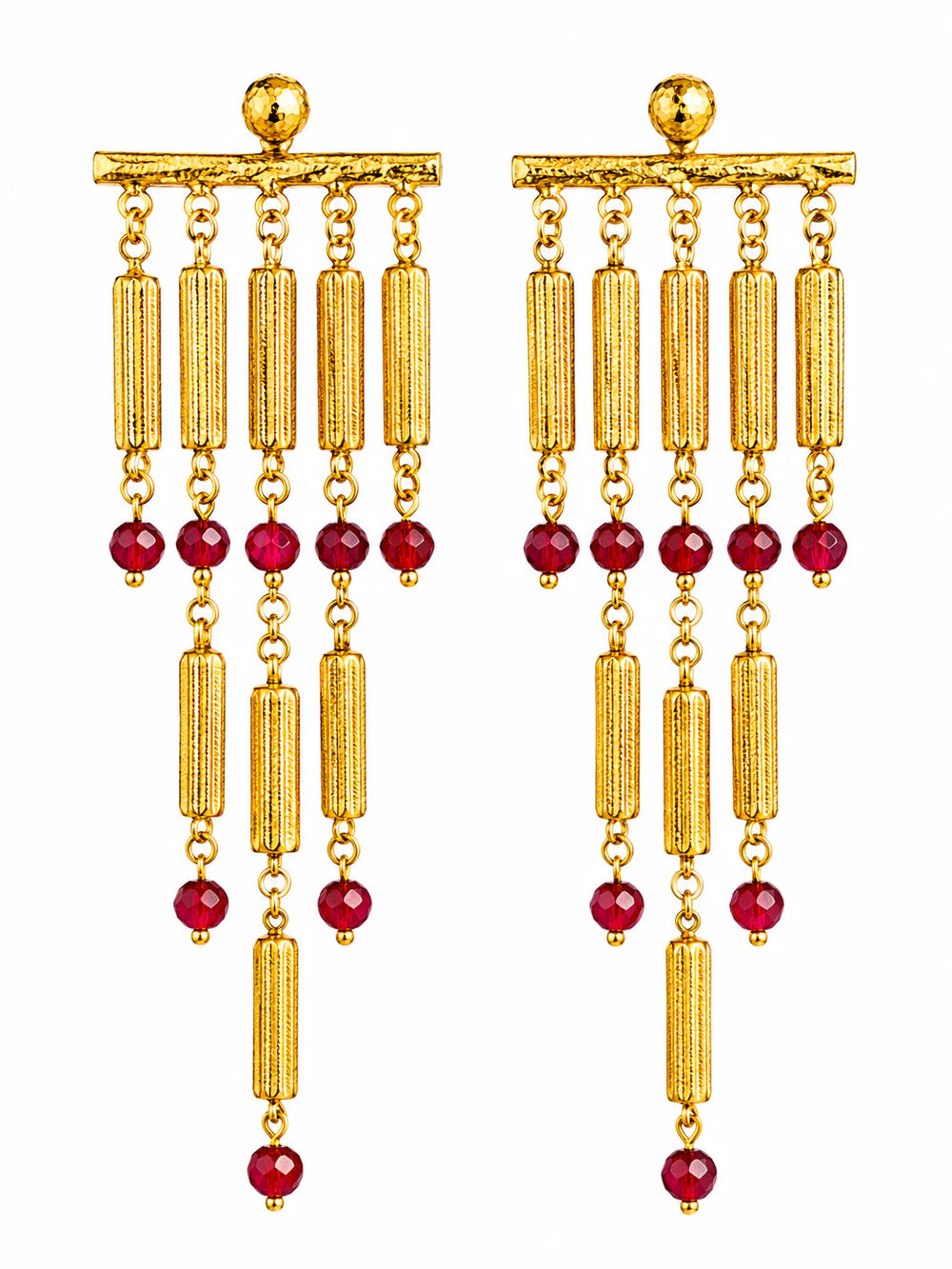 Ruby Riviera Chandelier Earrings