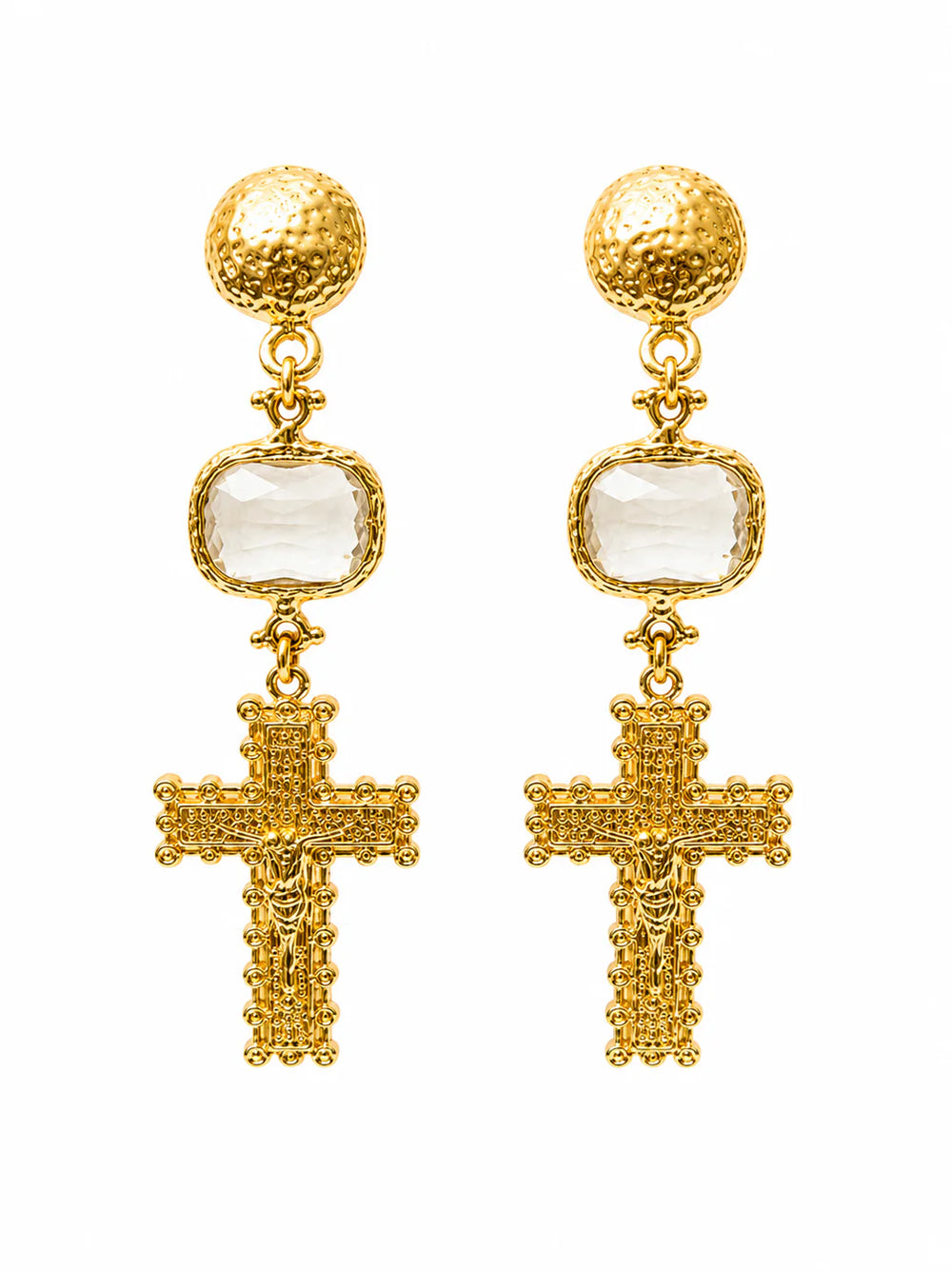 Santorini Cross Earrings