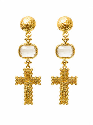 Santorini Cross Earrings