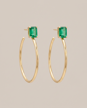 Skaska Emerald Hoops