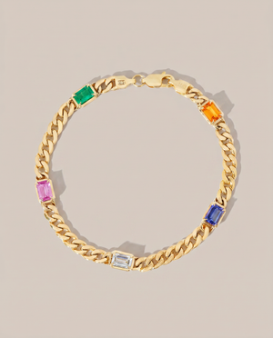 Skaska Rainbow Cuban Bracelet