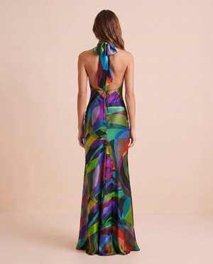 Paris Color Wave Silk Dress 15C by Trisha paterson from Marina St Barth