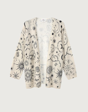 Me369 Mykonos Printed Cardigan Zodiac by Me 369 from Marina St Barth