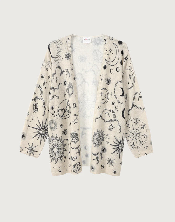 Me369 Mykonos Printed Cardigan Zodiac by Me 369 from Marina St Barth
