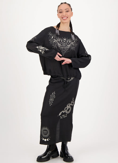 Valery Black Magic Slim Skirt by Me 369 from Marina St Barth