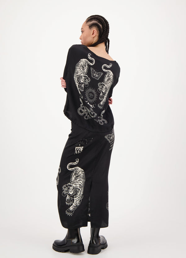 Valery Black Magic Slim Skirt by Me 369 from Marina St Barth