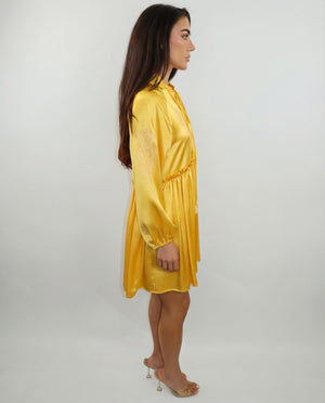 Vanita Rosa Short Dress Praia Silk