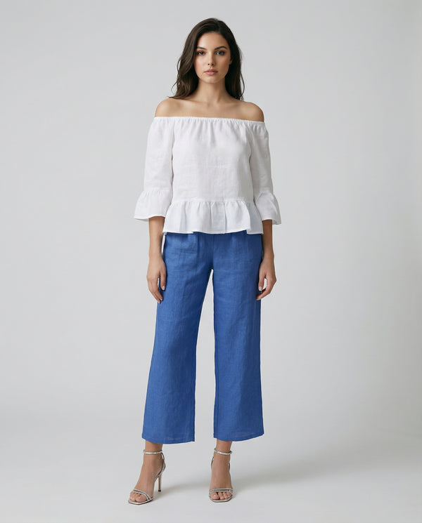 Bolero El Scollo Linen Top by Marina St Barth from Marina St Barth