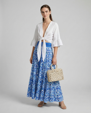Bolero Nodo Centrale Linen Top