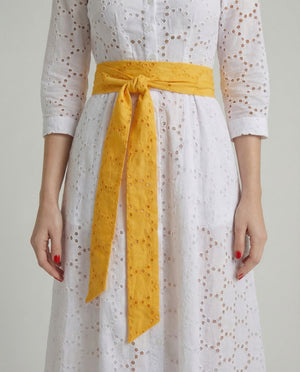 Eyelet Linen Belt by Marina St Barth from Marina St Barth