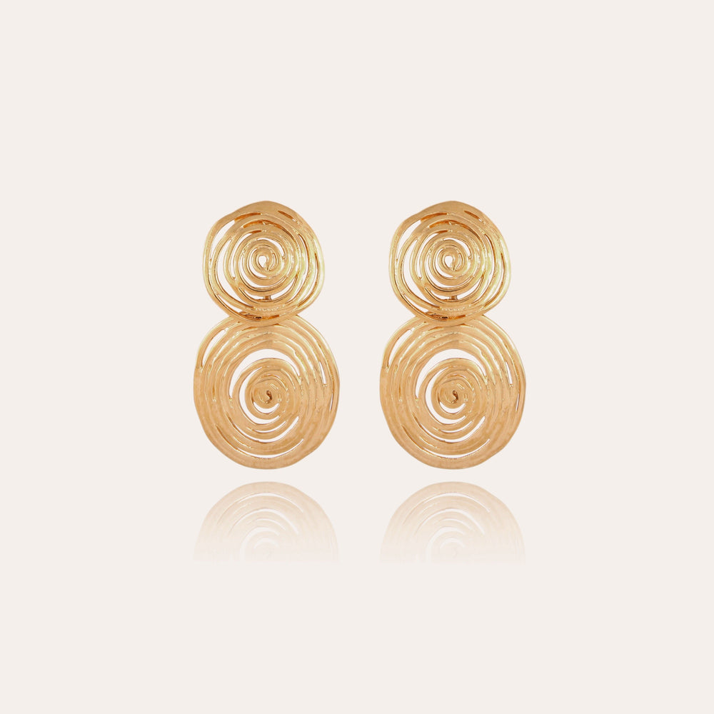Gas Bijoux Wave Earrings Gold by Gas Bijoux from Marina St Barth