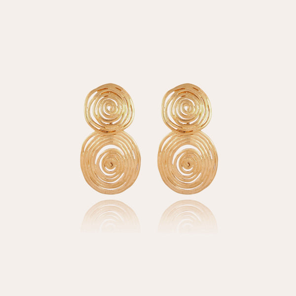 Gas Bijoux Wave Earrings Gold by Gas Bijoux from Marina St Barth