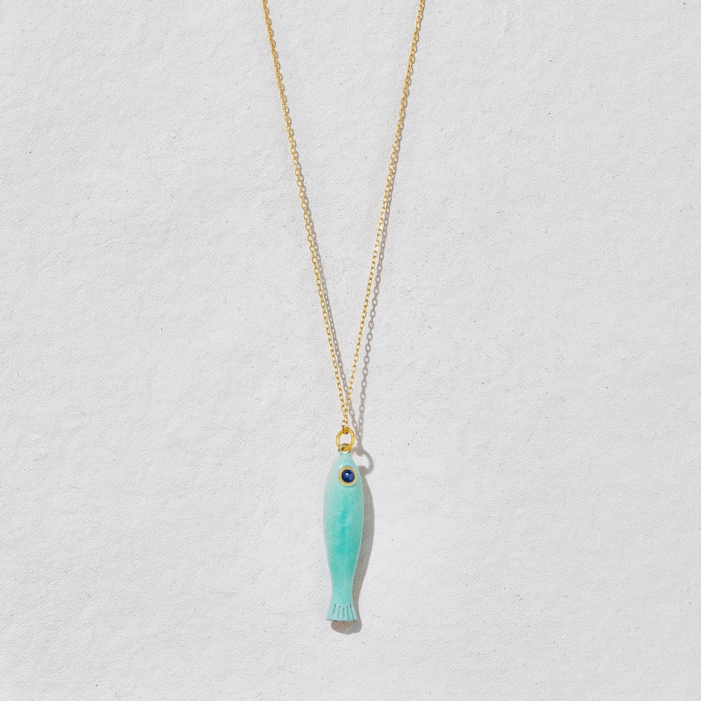 Dory Aqua Fish Necklace by Ashiana from Marina St Barth
