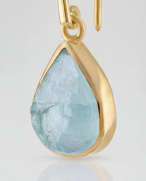Lassanai Aquamarine Teardrop Earrings