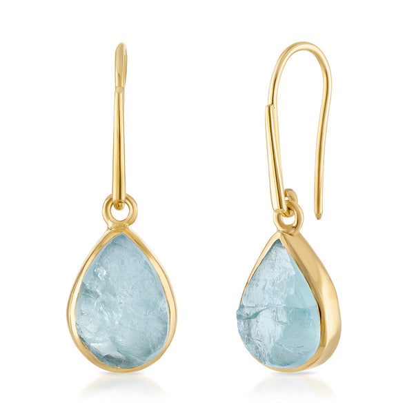 Lassanai Aquamarine Teardrop Earrings by Lassanai from Marina St Barth
