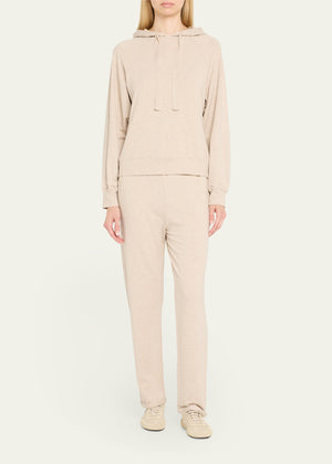 Majestic French Terry Hoodie With Grosgrain Tie by Majestic Filature from Marina St Barth