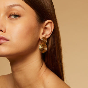 Gas Bijoux Wave Earrings Gold by Gas Bijoux from Marina St Barth