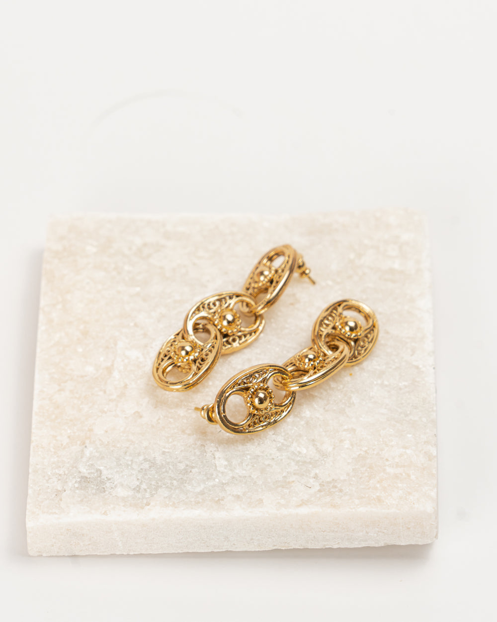 Gas Bijoux Carthage Earrings Gold by Gas Bijoux from Marina St Barth