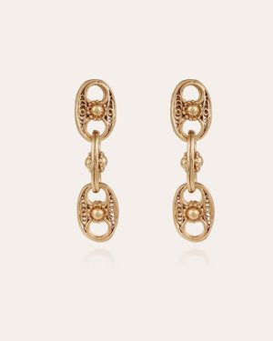 Gas Bijoux Carthage Earrings Gold by Gas Bijoux from Marina St Barth