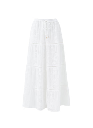 Melissa Cinzia White Skirt by Melissa Odabash from Marina St Barth