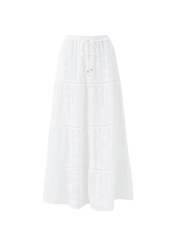 Melissa Cinzia White Skirt by Melissa Odabash from Marina St Barth