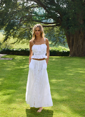 Melissa Cinzia White Skirt by Melissa Odabash from Marina St Barth