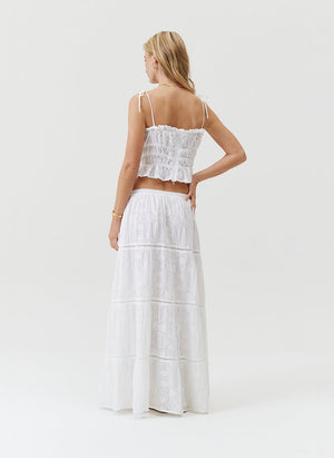 Melissa Cinzia White Skirt by Melissa Odabash from Marina St Barth