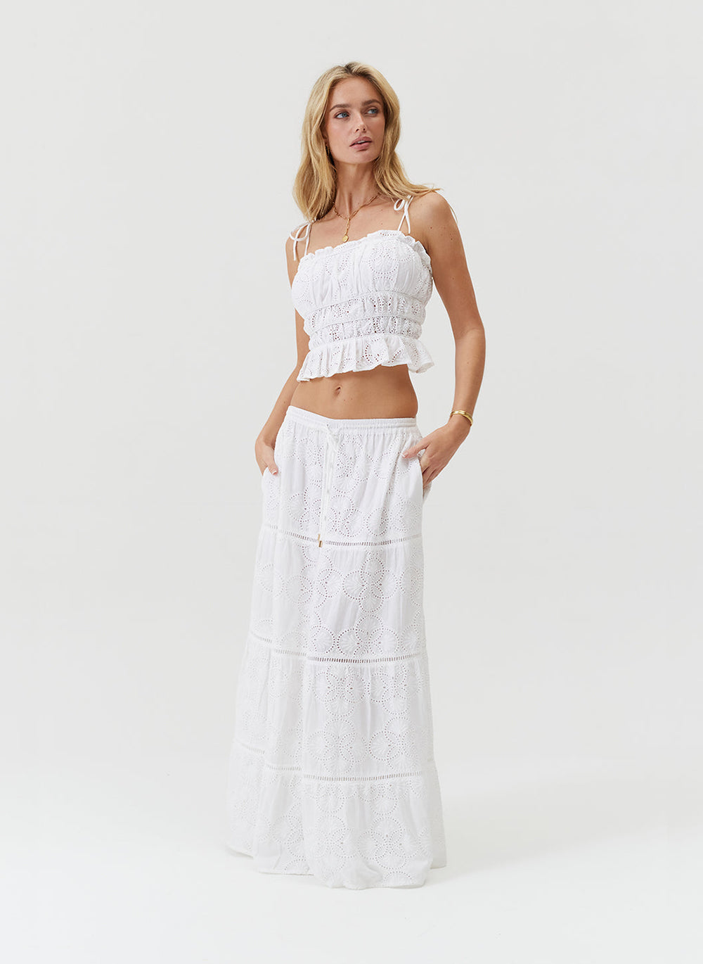 Melissa Cinzia White Skirt by Melissa Odabash from Marina St Barth