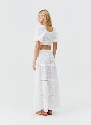 Melissa Cinzia White Skirt by Melissa Odabash from Marina St Barth