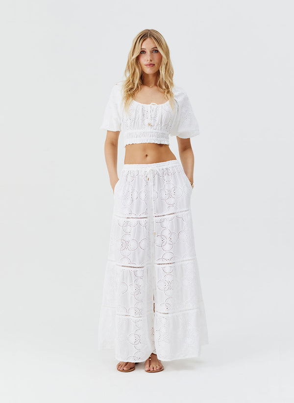 Melissa Cinzia White Skirt by Melissa Odabash from Marina St Barth