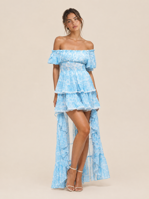Ella Dress Bleu Jouy by Marlea from Marina St Barth