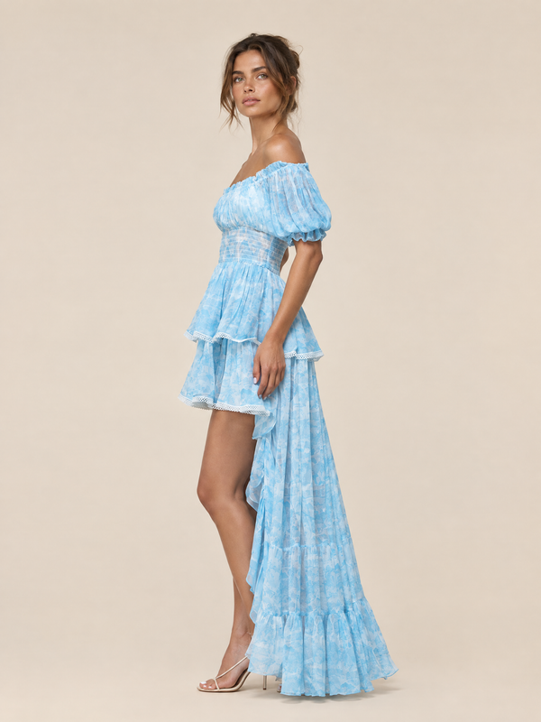 Ella Dress Bleu Jouy by Marlea from Marina St Barth
