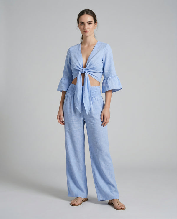 Bolero Nodo Centrale Linen Top