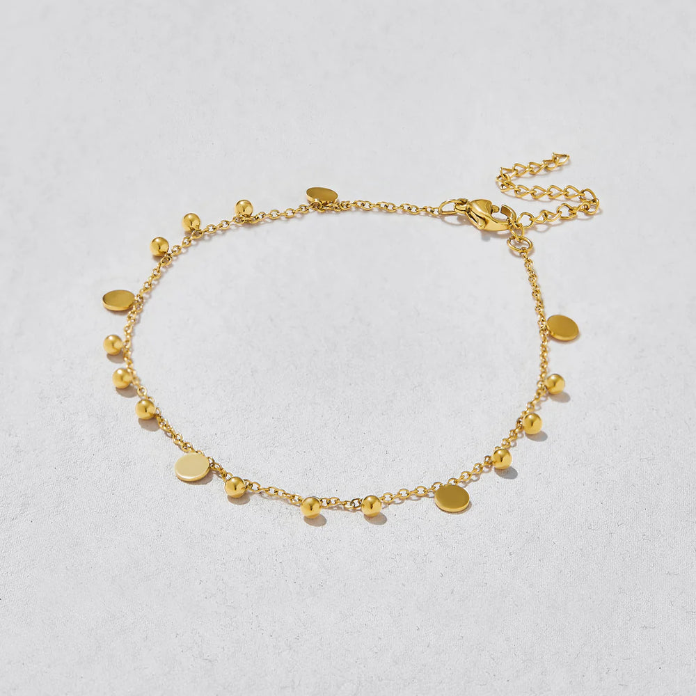 Flutter Gold Disc Anklet by Ashiana from Marina St Barth