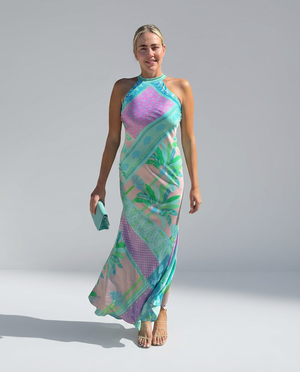 Paris Poolside Glamour Silk Dress Style 308 by Trisha paterson from Marina St Barth