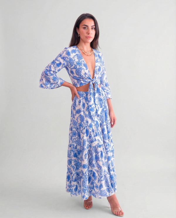 Positano Hedy Printed Long Skirt by Luisa Positano from Marina St Barth