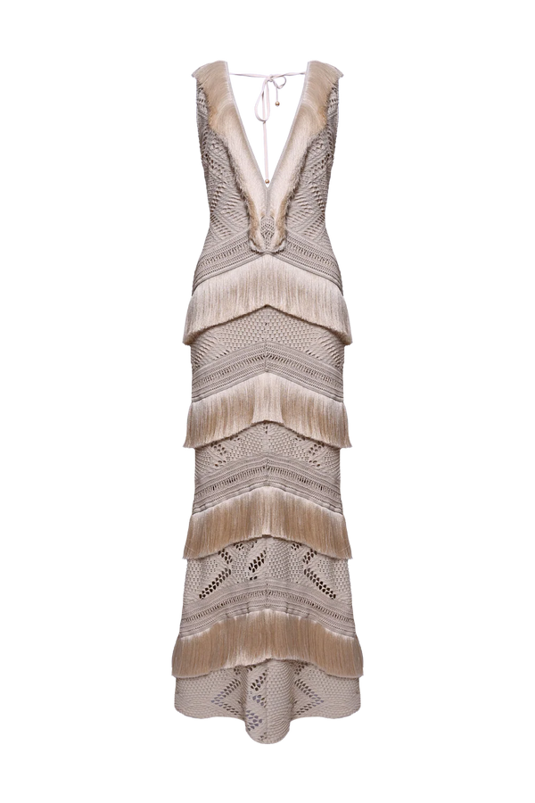 PatBo Lyra Mesh Maxi Dress