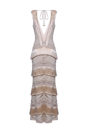 PatBo Lyra Mesh Maxi Dress