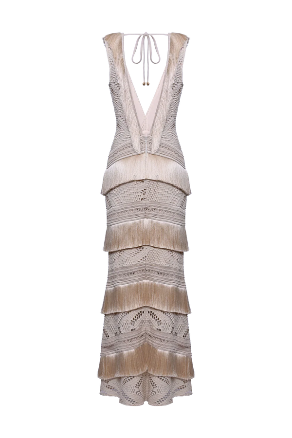 PatBo Lyra Mesh Maxi Dress