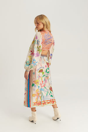 Vanessa Midi Skirt Paradiso by Me 369 from Marina St Barth