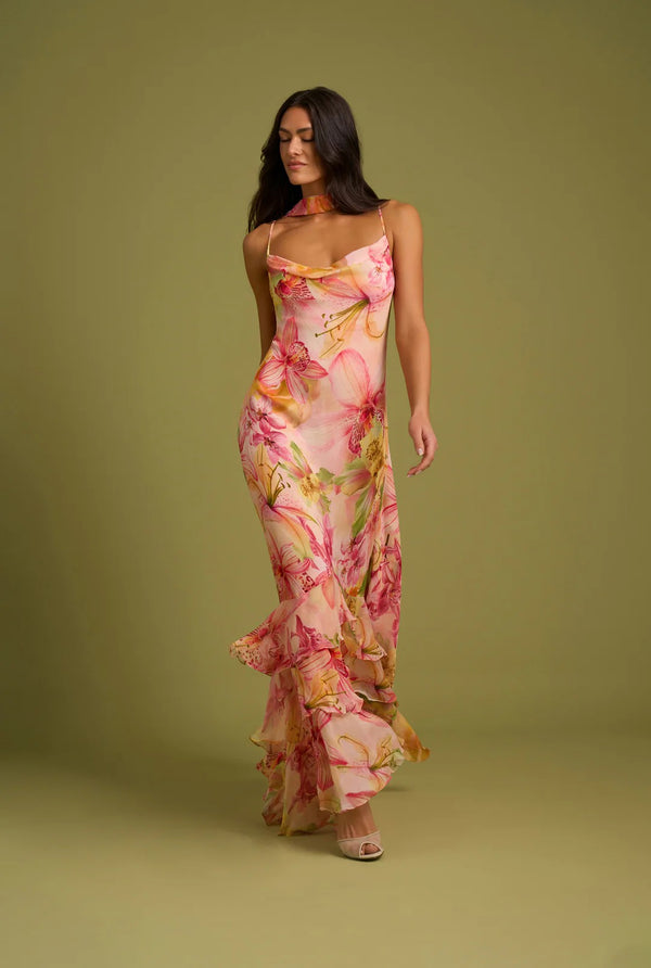 Nola Sash Maxi Dress by Rococo & Sand from Marina St Barth