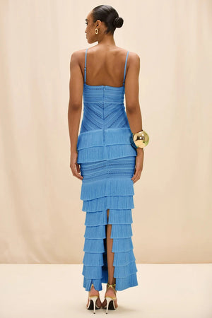 Clara Fringe Maxi Dress by PatBo from Marina St Barth