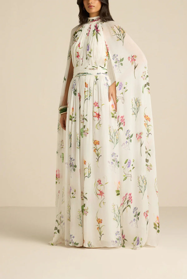 Anya Cape Maxi Dress by Hemant & Nandita from Marina St Barth
