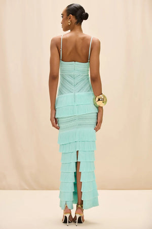 Clara Fringe Maxi Dress by PatBo from Marina St Barth
