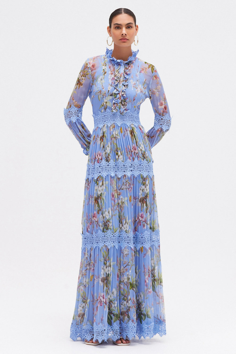 PatBo Delicata Flutter Maxi Dress