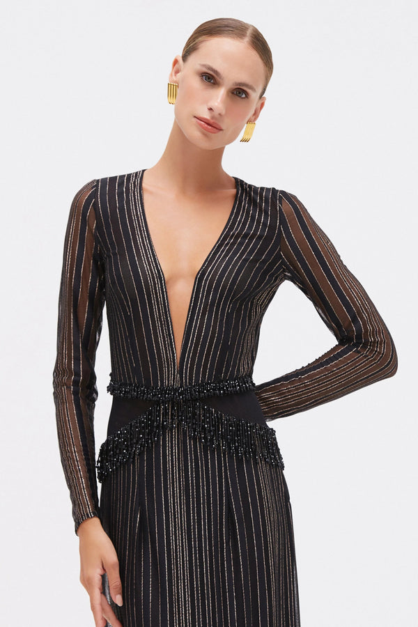 PatBo Prism Lurex Gown