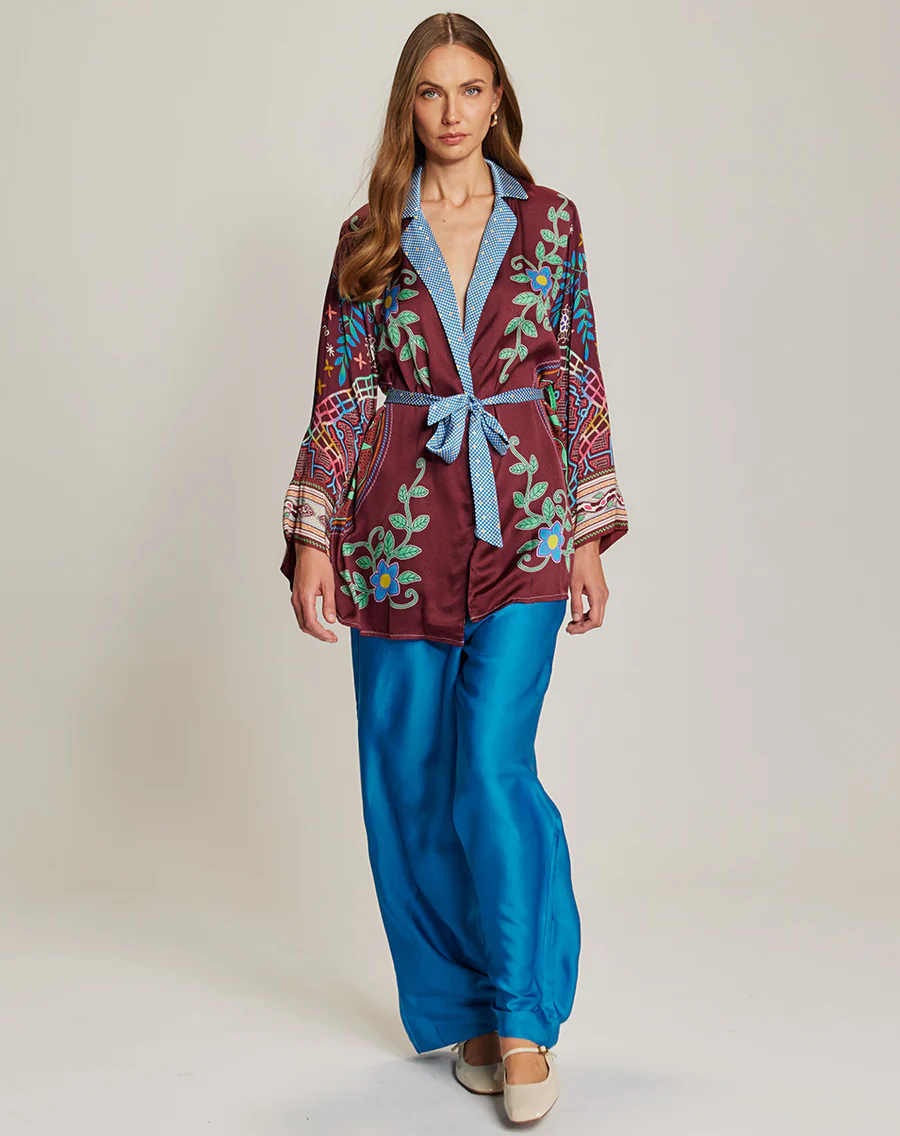 ME369 Lucia Shipibo Belted Kimono by Me 369 from Marina St Barth
